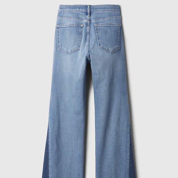 GAP size 31x12s High Rise Patched 70s Flare Jeans - Picture 11 of 11